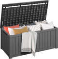 120 Gallon Outdoor Storage Deck Box - Weather-Resistant Resin