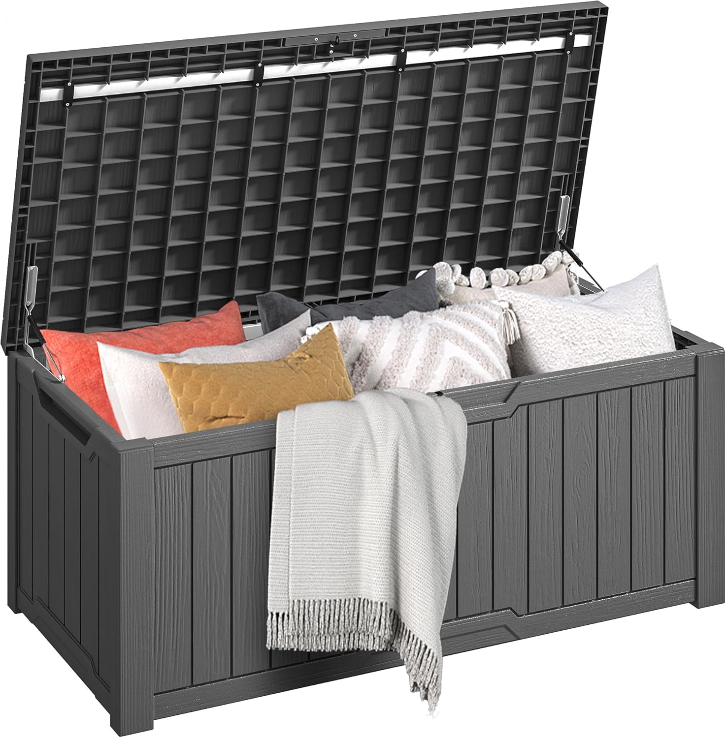 DWVO 120 Gallon Outdoor Storage Deck Box for Versatile Use