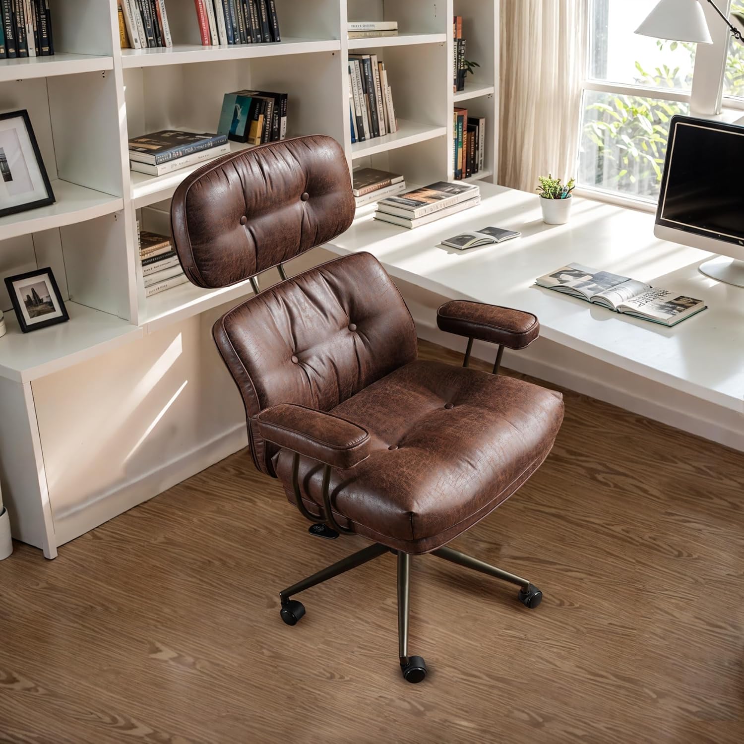 Faux Leather Executive Office Chair for Big and Tall Comfort