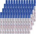 Overseas 48 Blue Paint Pens Oil Based Permanent Markers - Durable