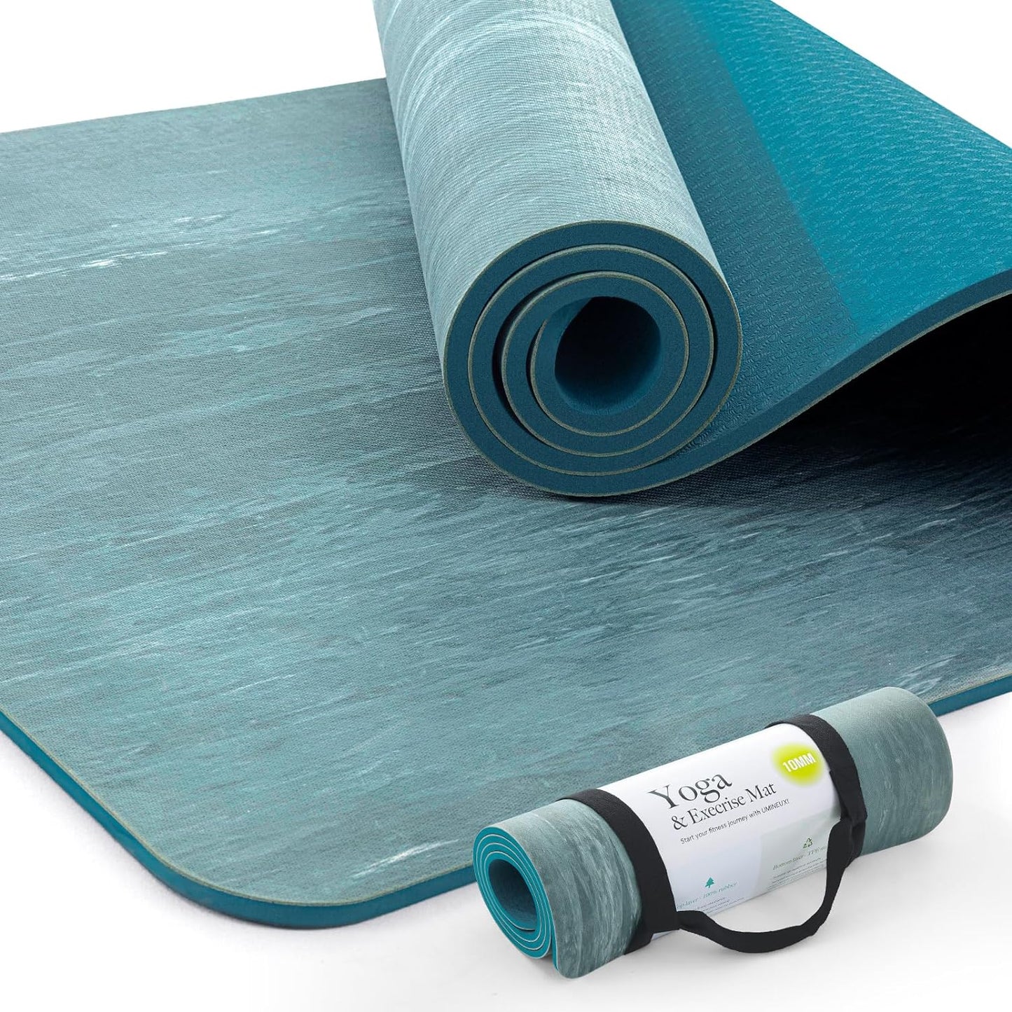 UMINEUX Eco-Friendly Thick Yoga Mat - Non Slip & Comfy! 