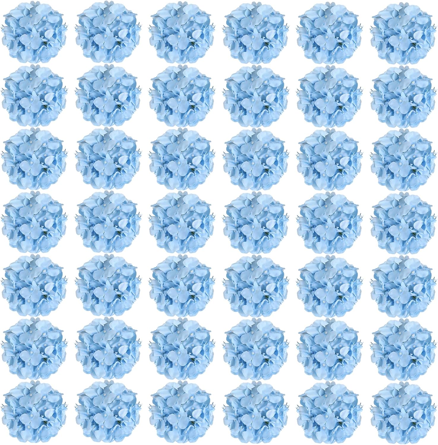 64pcs Silk Hydrangea Artificial Flowers for Stunning Decor