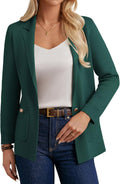 Women Sweater Blazer Long Sleeve Open Front - Lightweight Knit Work