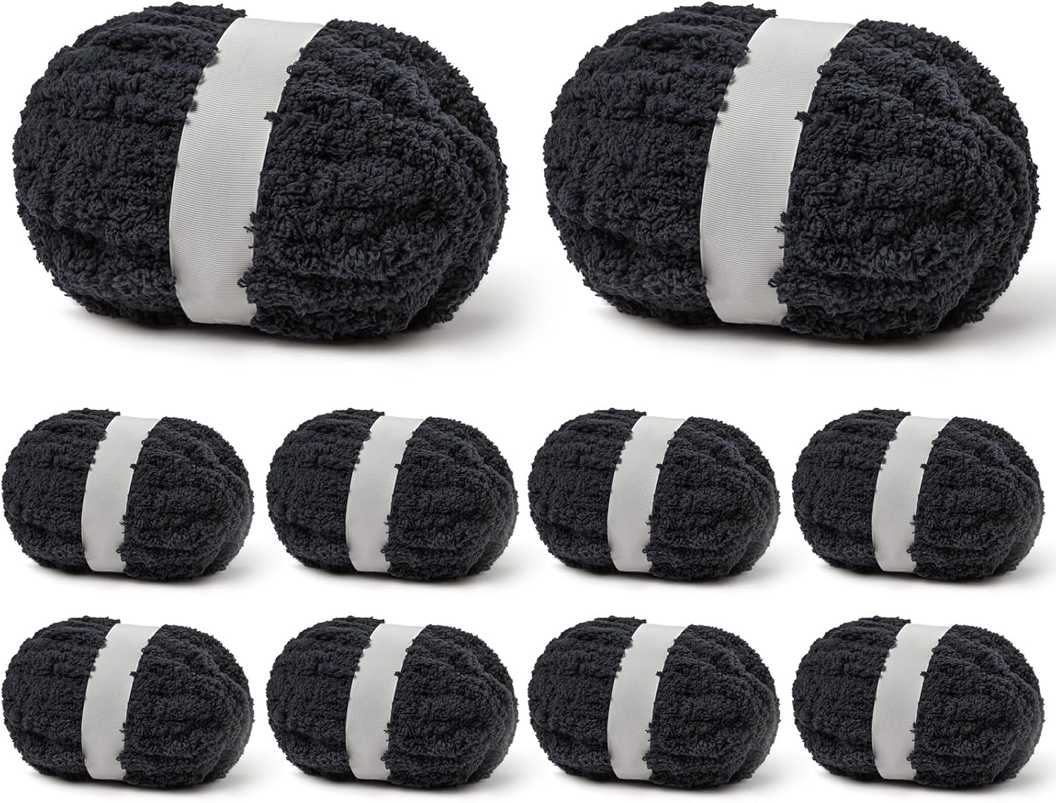 10 Pack Jumbo Thick Chenille Yarn for Crocheting and Knitting