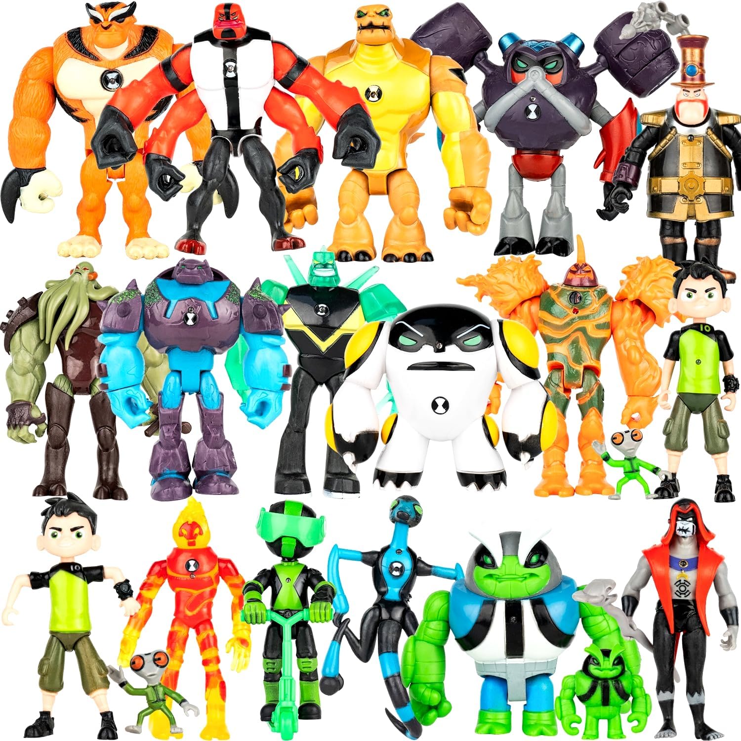 Big Set 20 pcs Omnitrix Action Figures Toys for Collectors
