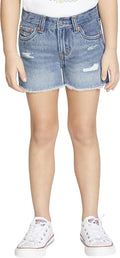 Levi's Girls' Girlfriend Fit Denim Shorty Shorts - Casual Kidswear