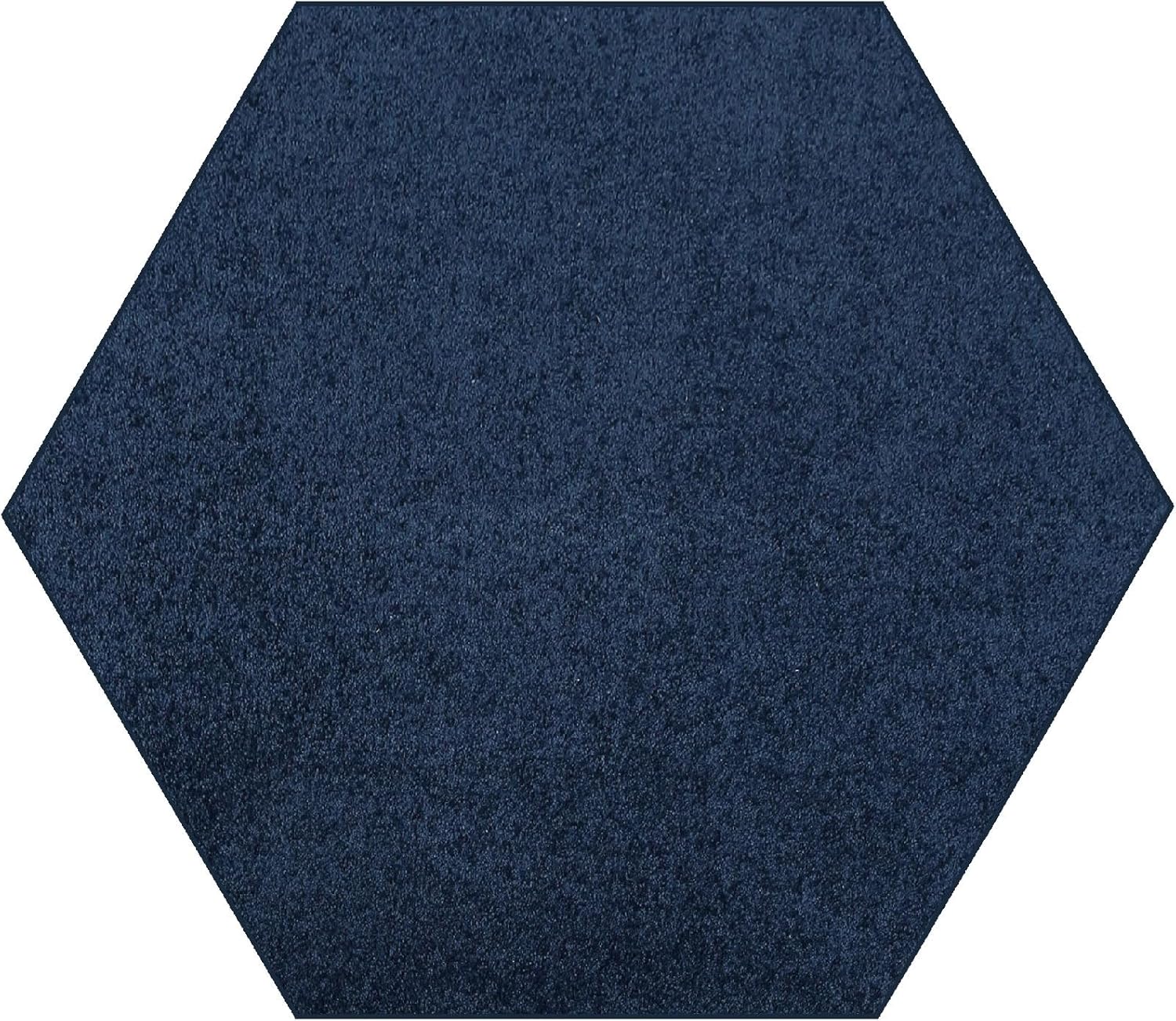 Ambiant Pet Friendly Solid Color Area Rugs Navy - 9ft Hexagon