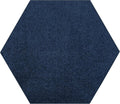 Ambiant Pet Friendly Solid Color Area Rug Navy 7 ft Hexagon - Soft