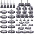 Rocaris 42 Pack Carbon Steel Wire Wheel Brush Set - Rust Removal Kit