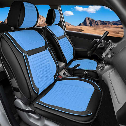 LINGVIDO Car Seat Covers: Breathable Faux Leather for SUVs