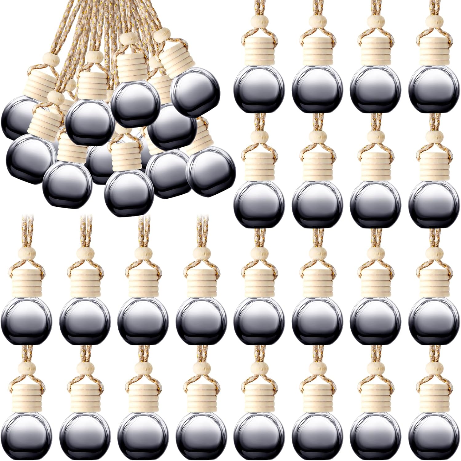 50 Glass Car Diffuser Bottles - Aromatherapy on the Go!