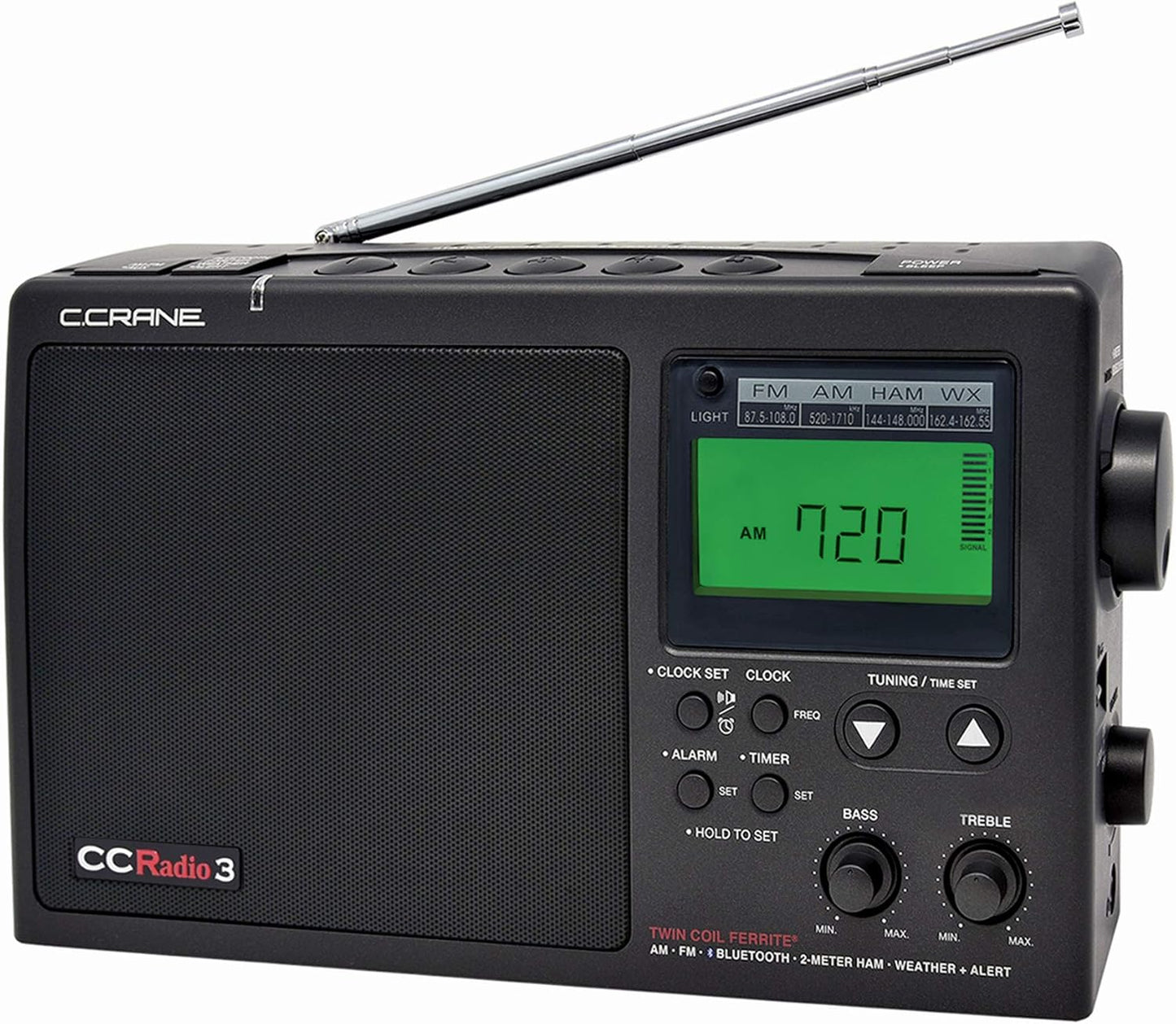 CCRadio 3 Long Range Reception AM FM NOAA Weather Radio