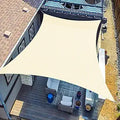 SUNLAX Sun Shade Sail, 12ftx16ft Beige Rectangle Canopy Shades
