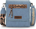 Montana West Crossbody Bags for Women with Dual Compartments - Leopard