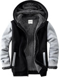 Men's Sherpa Jacket Heavyweight Zip Up Hoodie - Cozy Fleece Layer