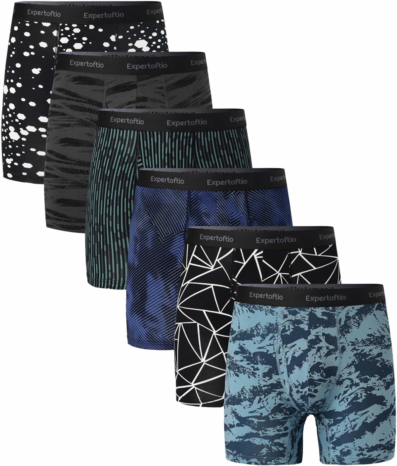 Men's Underwear Viscose from Bamboo Boxer Briefs for Comfort