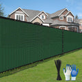 Privacy Fence Screen 5x50ft - Heavy Duty 220GSM Dark Green