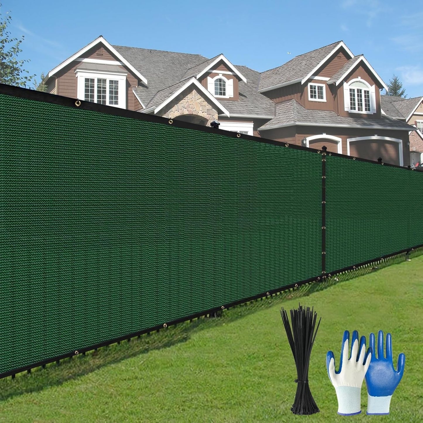 Privacy Fence Screen 5X50FT Heavy Duty 220GSM for Outdoor Use