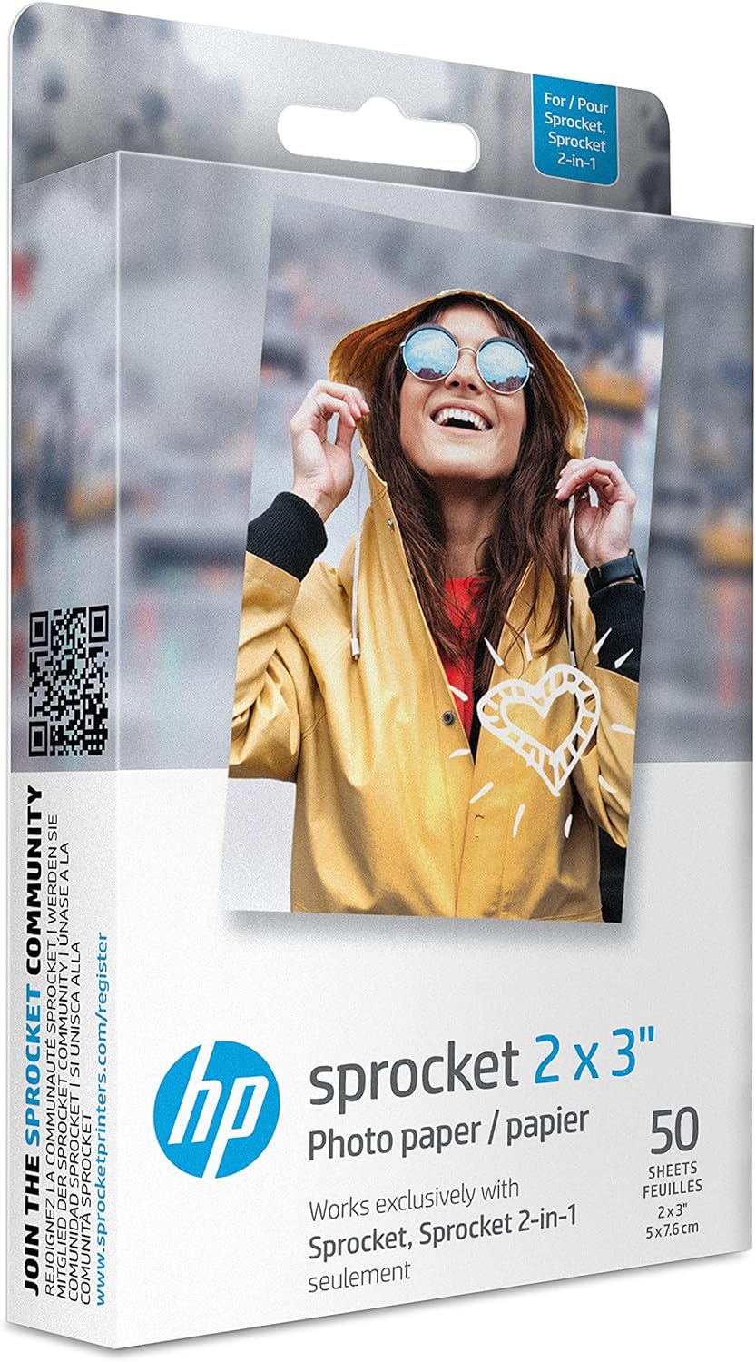 HP Sprocket Premium Photo Paper - 50 Sheets