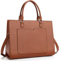 Women Leather Briefcase 15.6 in Vintage Laptop Bag - Classic Work Tote