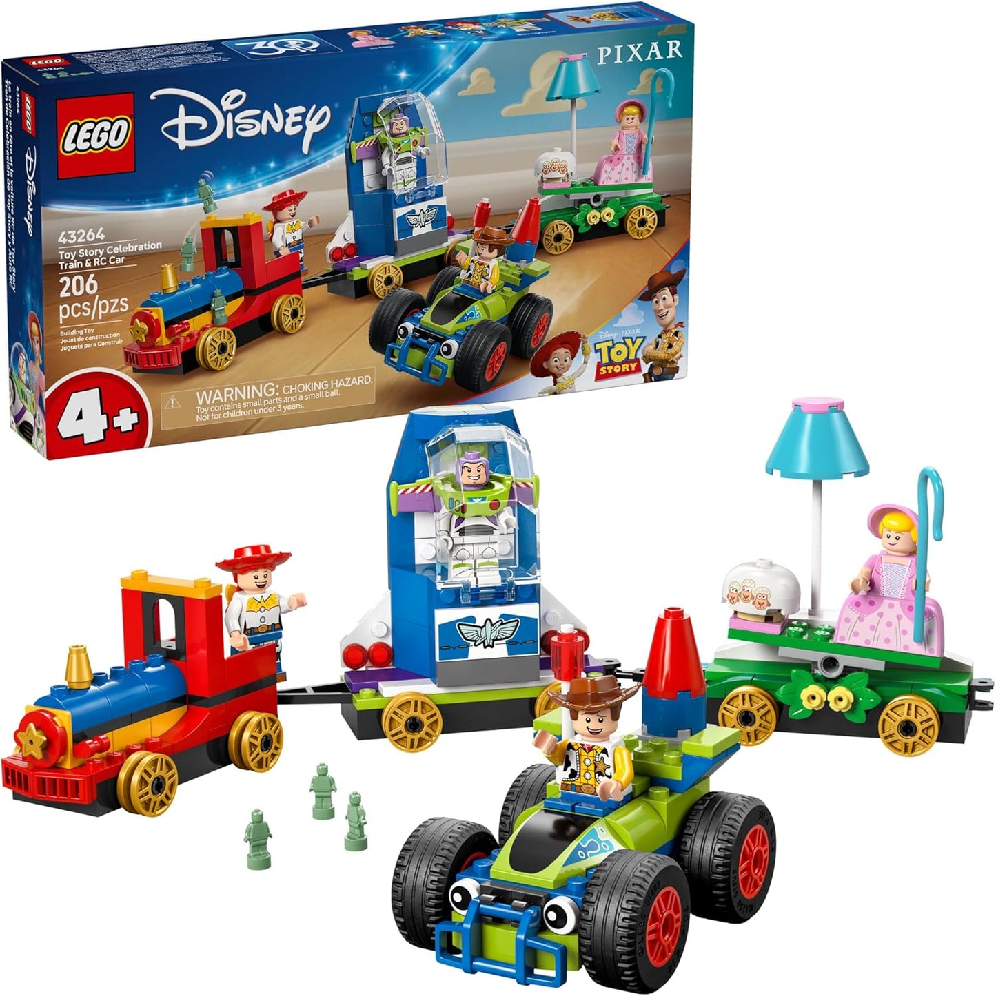 LEGO Disney Toy Story Celebration Train & RC Car for Kids