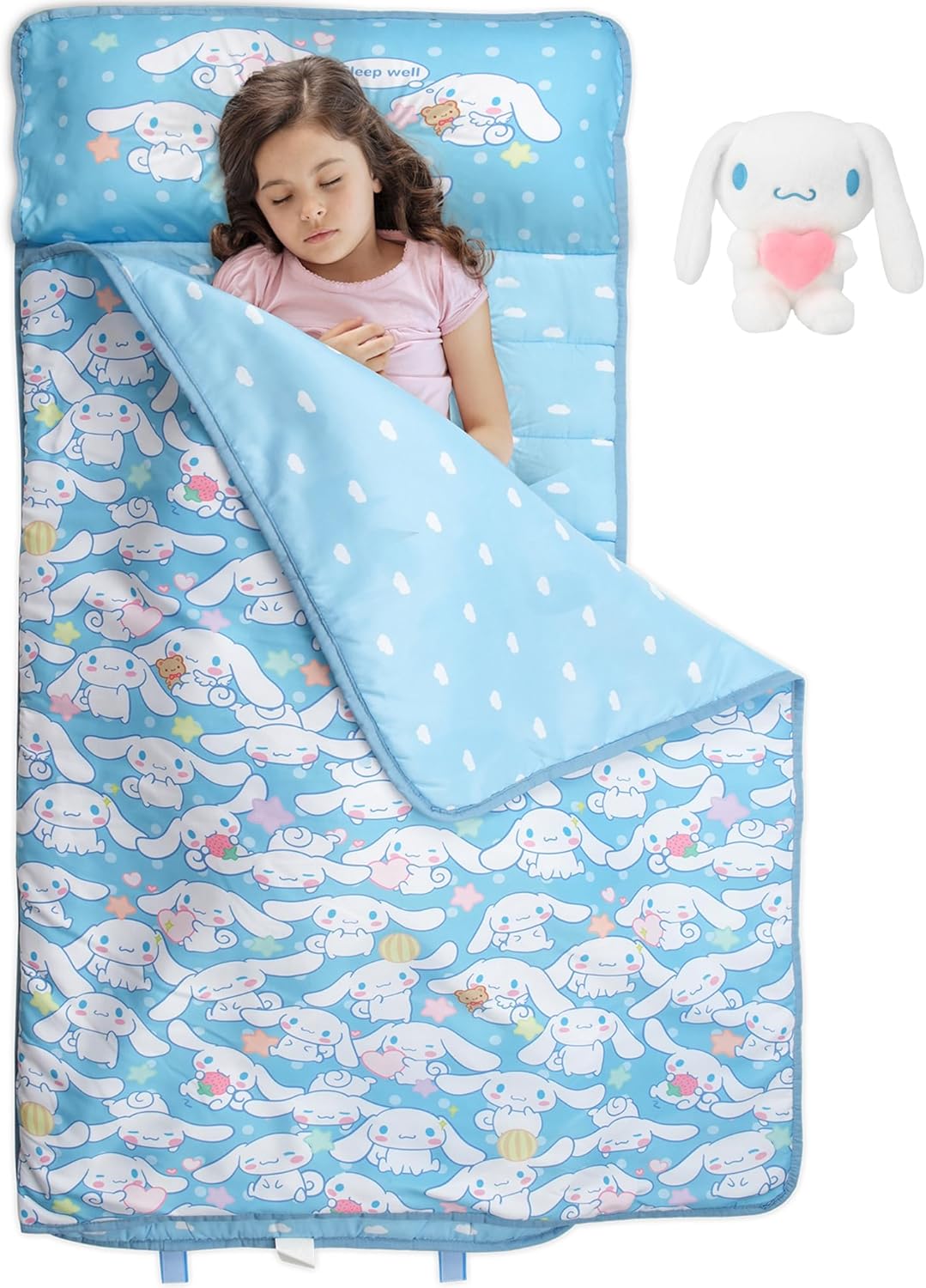 Juju Cinnamon Roll Kawaii Nap Mat - Adorable Toddler Sleeping Bag