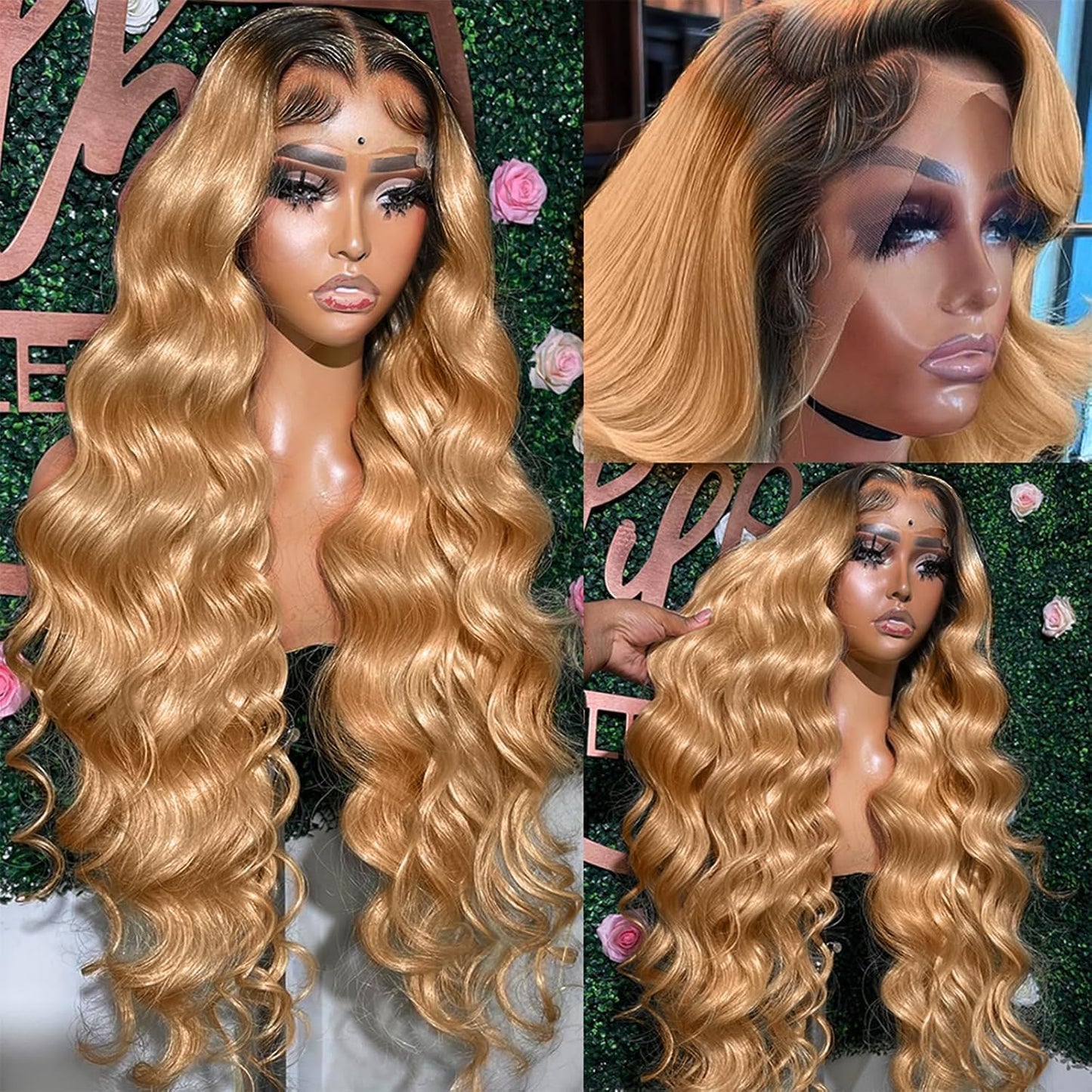 13x6 Honey Blonde Lace Front Wigs Human Hair for Women