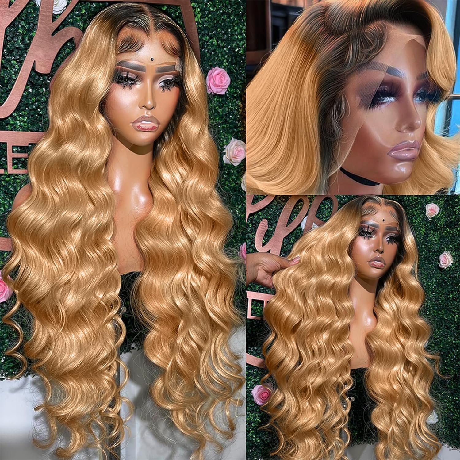 13x6 Honey Blonde Lace Front Wigs Human Hair for Women