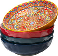 4 Pack Large Serving Bowls 80 Oz Extra Large Salad Bowls Set - Vibrant
