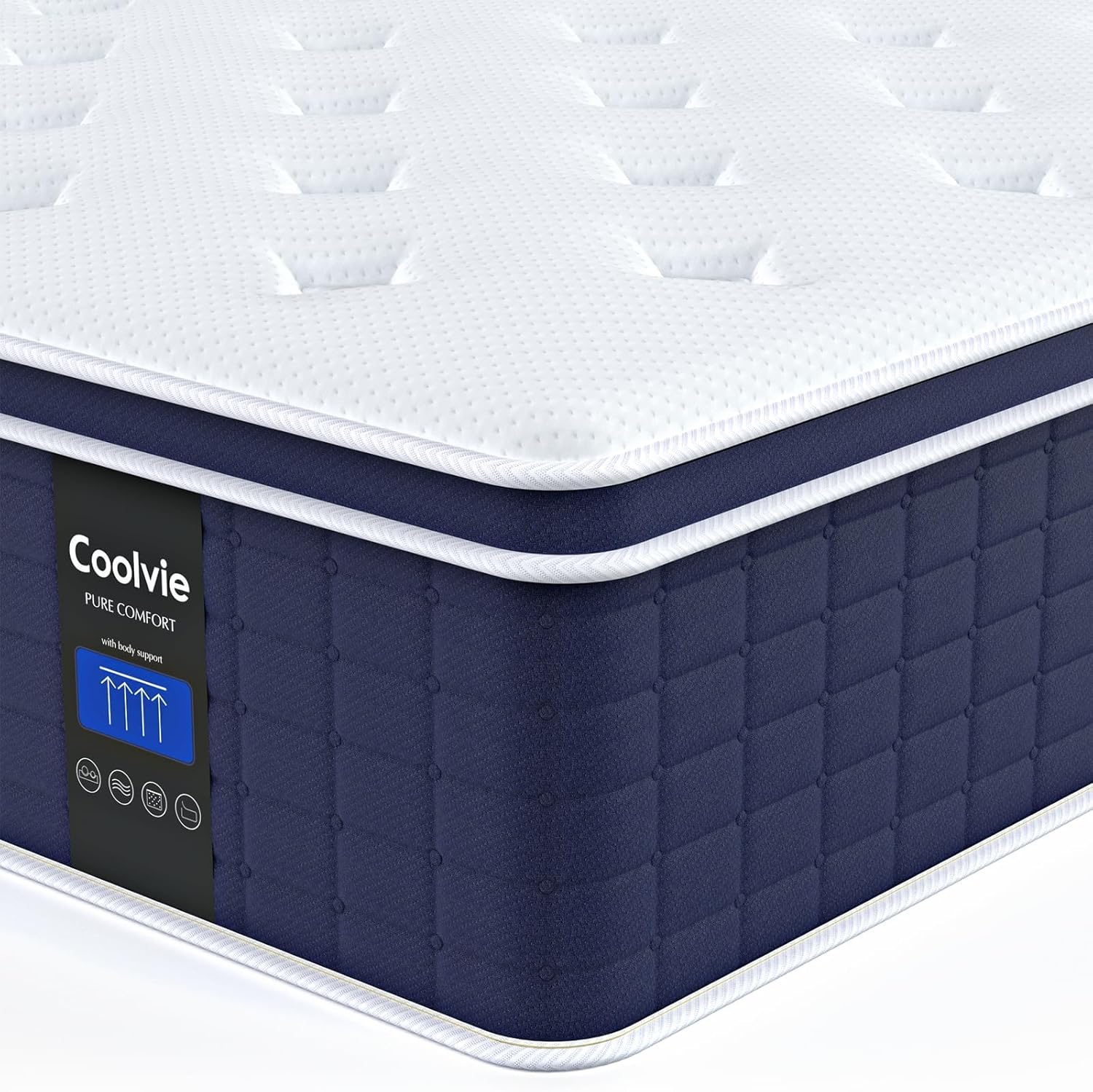 Coolvie Twin XL Mattress 14 Inch for Ultimate Comfort and Support