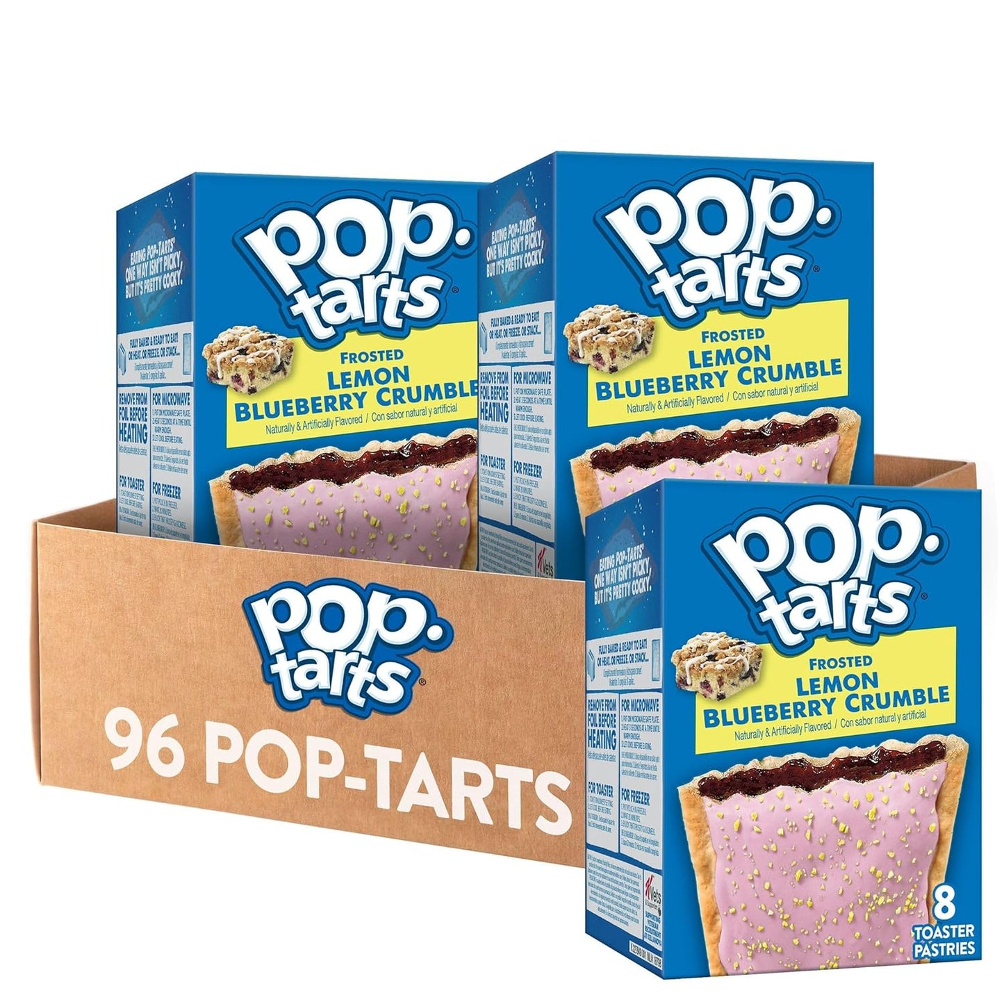 Pop-Tarts Frosted Lemon Blueberry Crumble Snacks for Kids