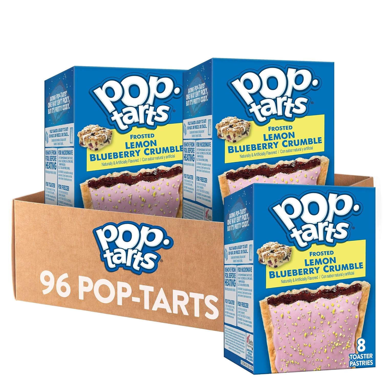 Pop-Tarts Frosted Lemon Blueberry Crumble Snacks for Kids