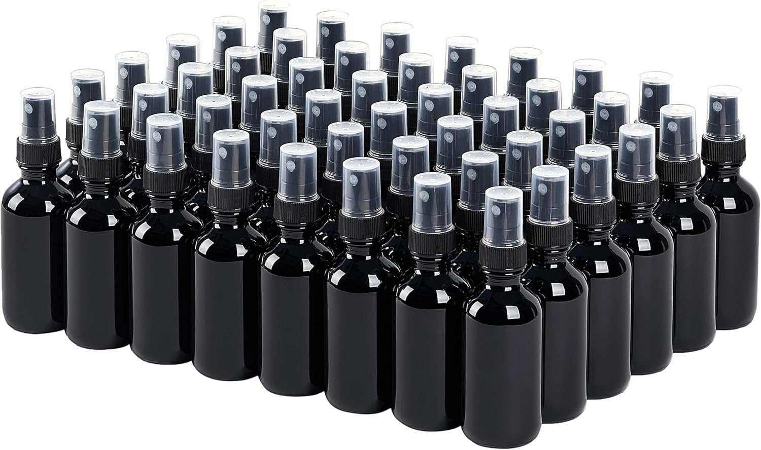2 oz Glass Spray Bottles for Travel and Skin Care - 48pcs Set
