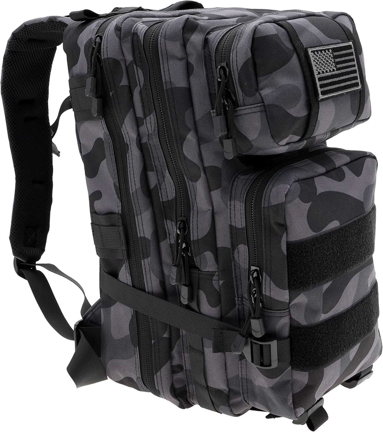 AGOZ Black Camouflage Multi-Compartment Backpack for All Needs