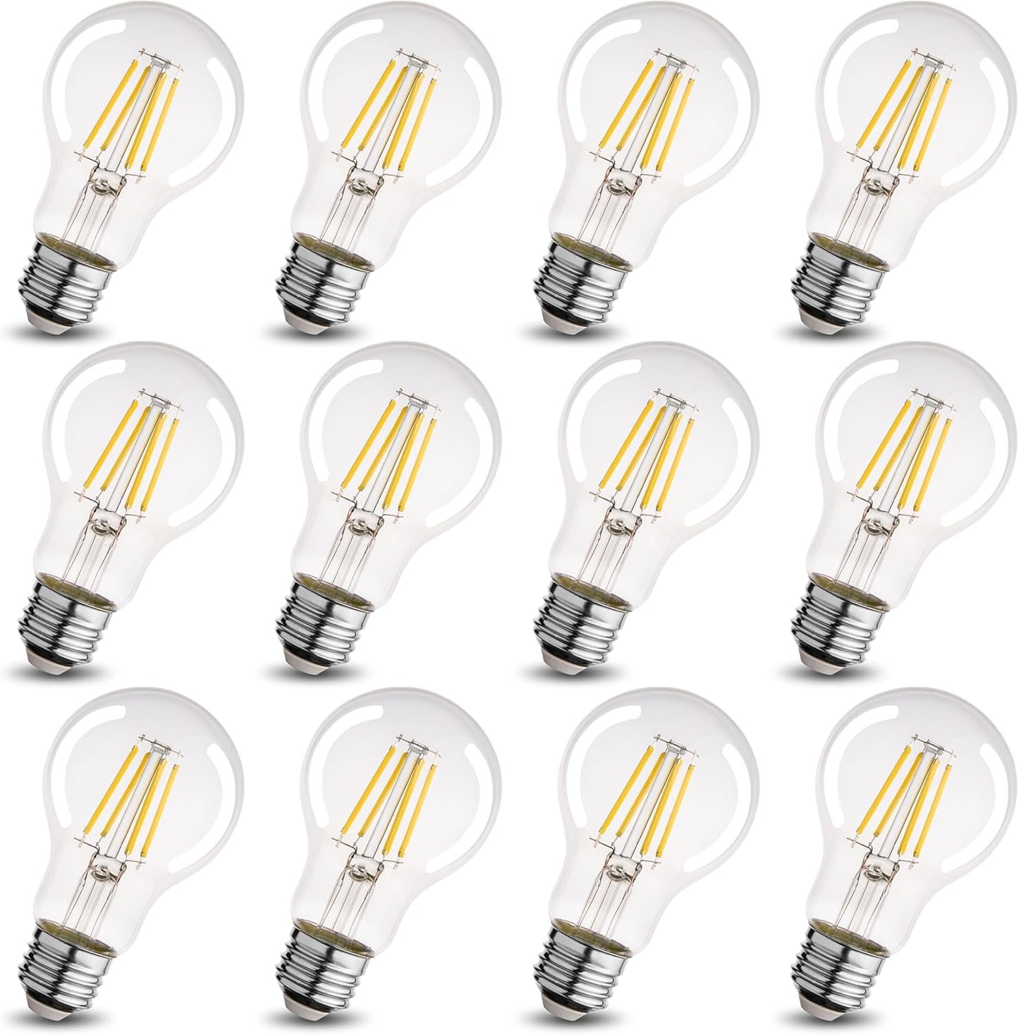 A19 Clear Led Bulbs - Dimmable Edison Style Light Bulbs