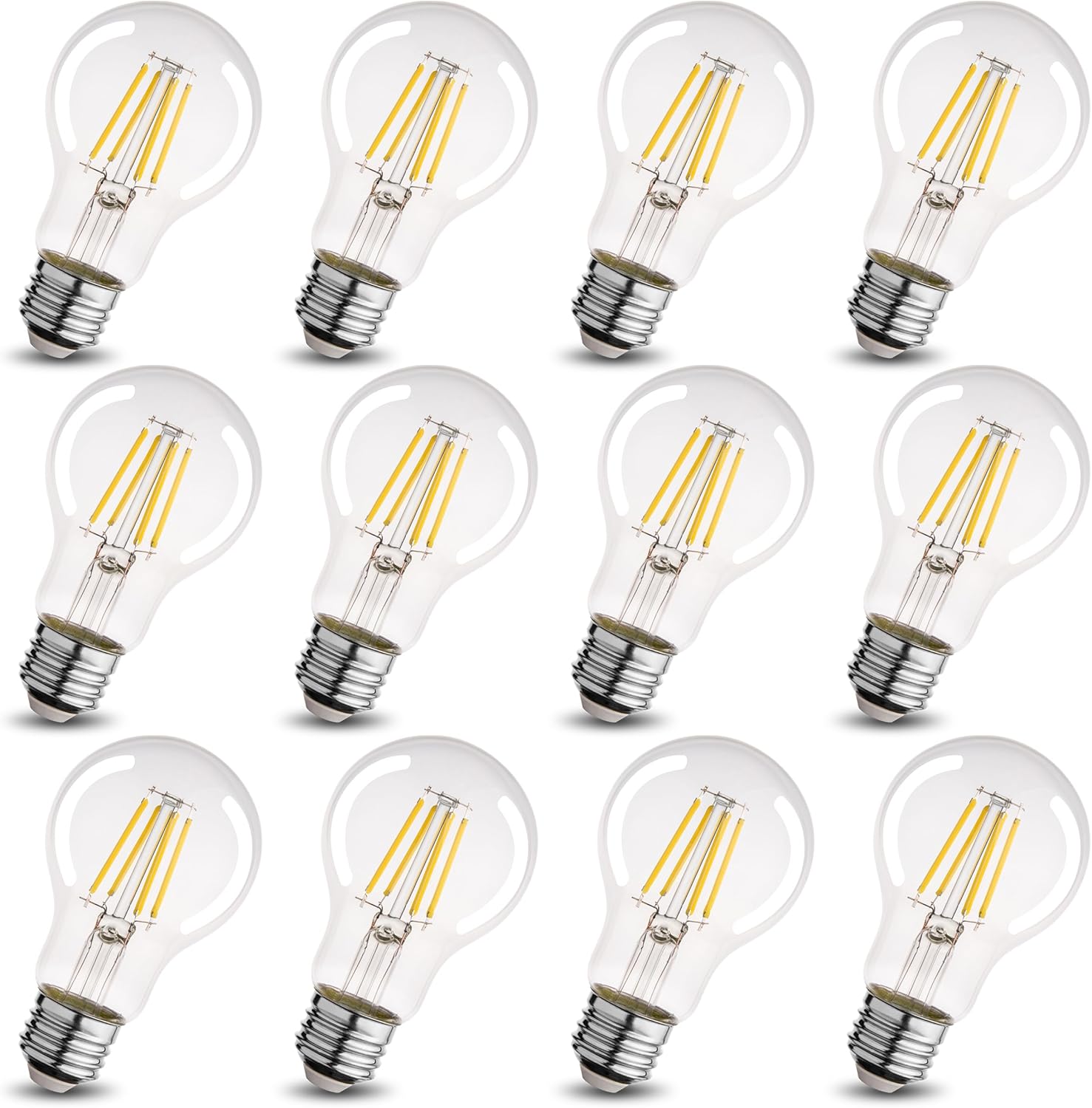 A19 Clear Led Bulbs - Dimmable Edison Style Light Bulbs