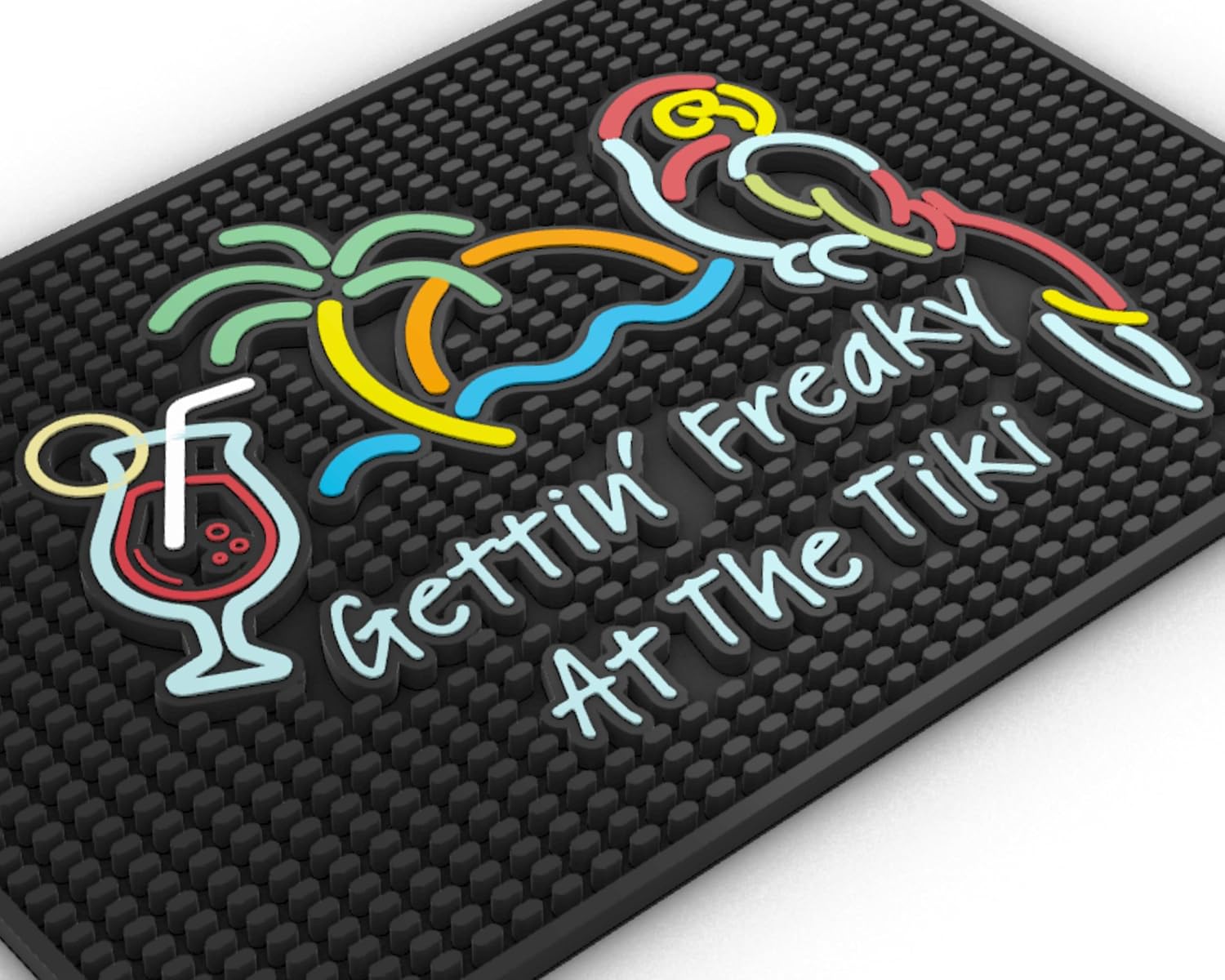 Tiki Bar Mats for Countertop - Gettin Freaky at The Tiki