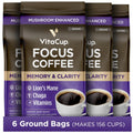 VitaCup Focus Mushroom Coffee Grounds - Boost Focus & Immunity