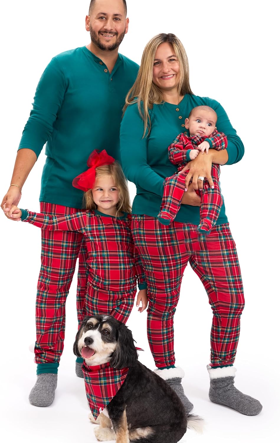 HonestBaby Family Matching Holiday Pajamas for Everyone