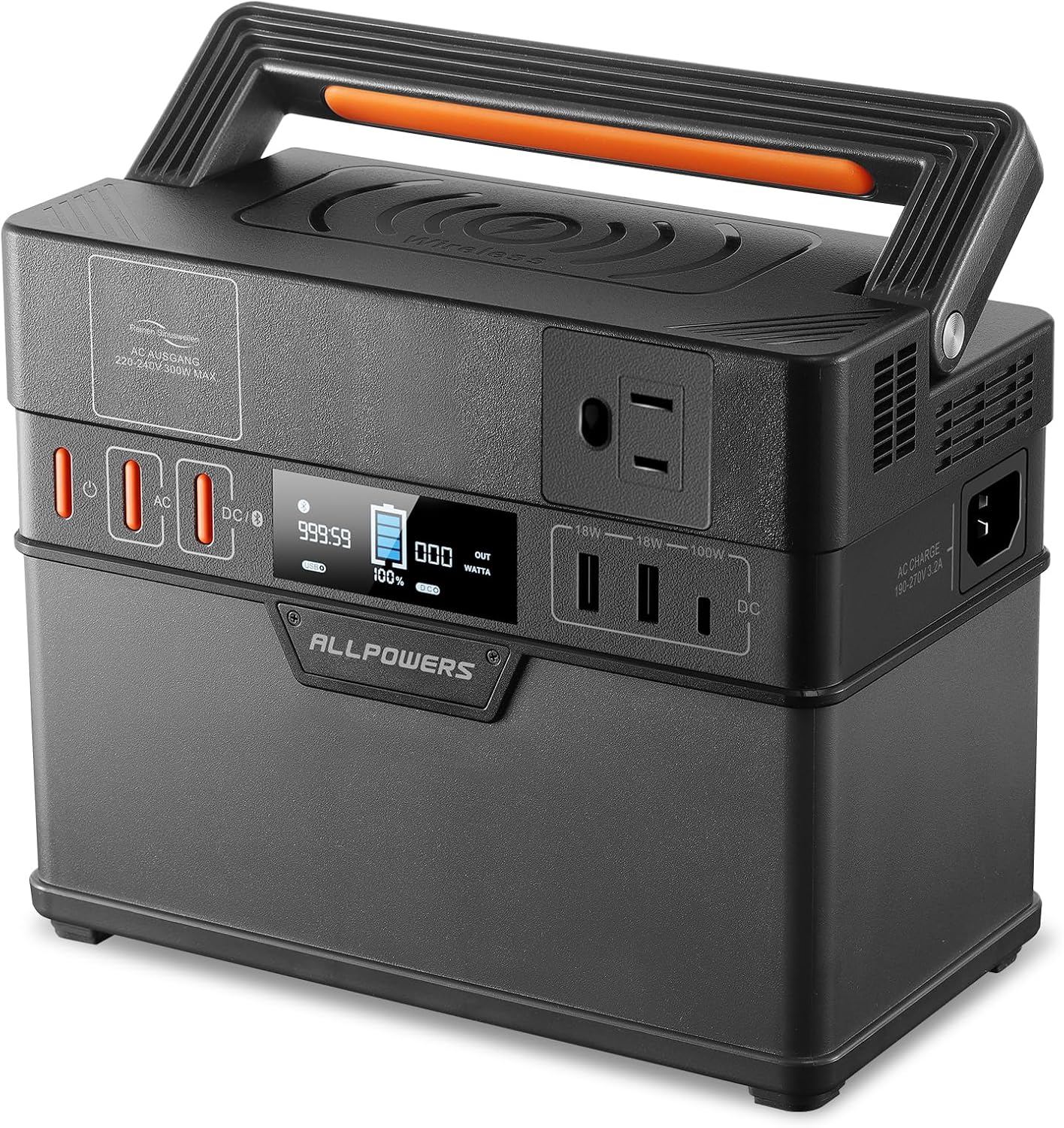 ALLPOWERS 300W Portable Solar Generator | Emergency Power Supply