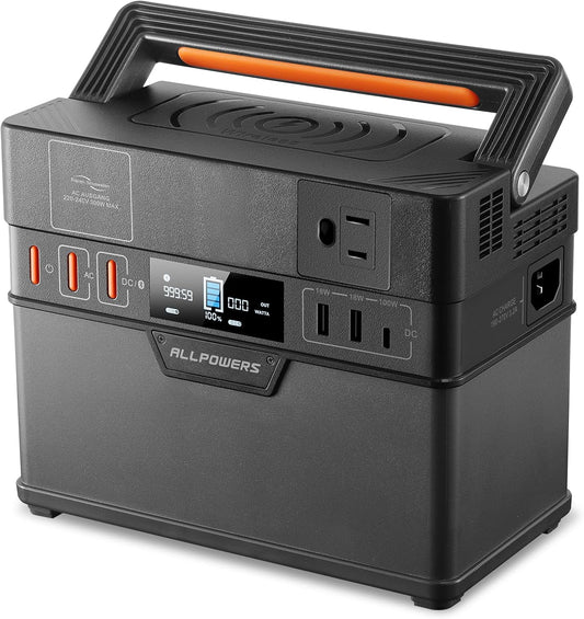 ALLPOWERS 300W Portable Solar Generator | Emergency Power Supply