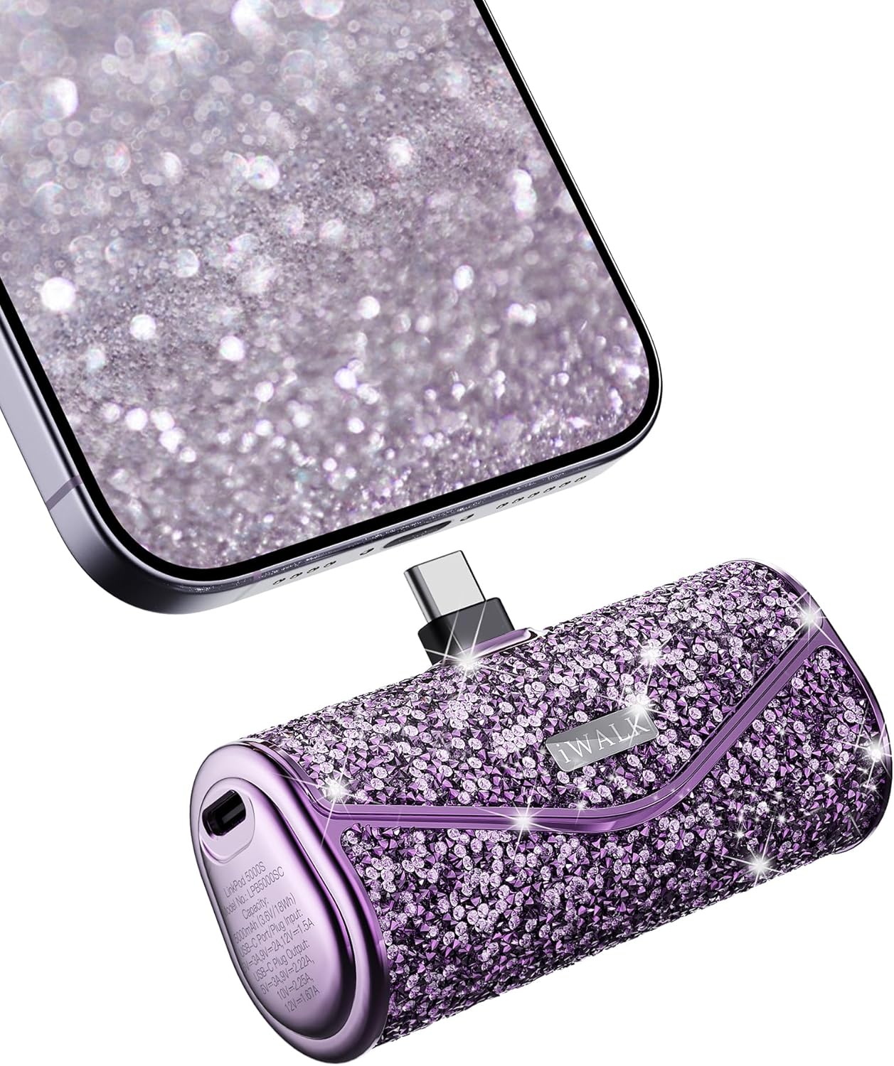 iWALK Sparkly Portable Charger 22.5W for iPhone 17/16/15 Series