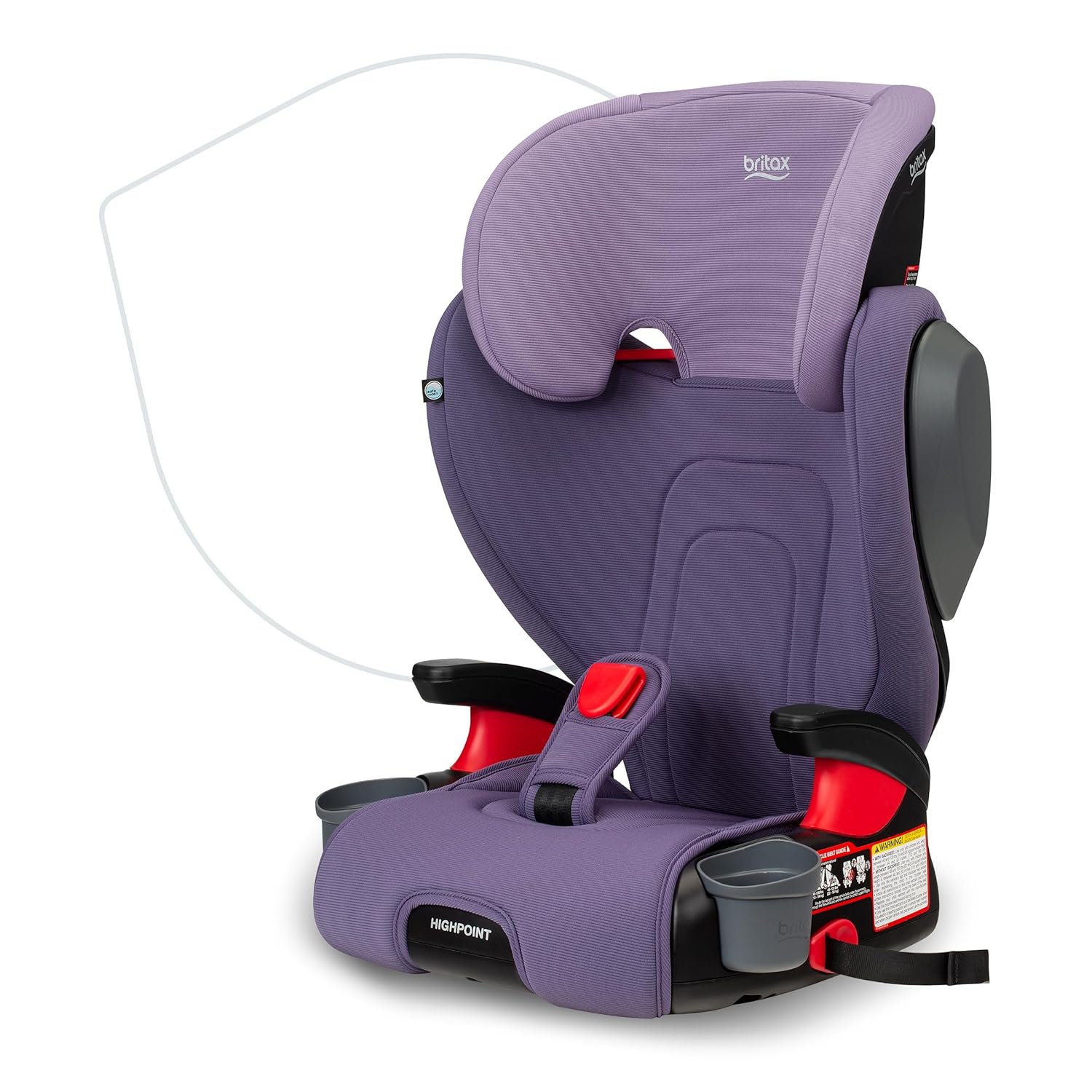 Britax SafeWash Backless Booster Seat - Purple