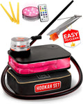 Portable Hookah Set for Travel with Charcoal Holder & Bag