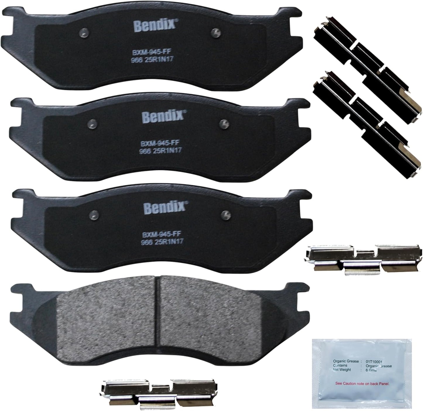Bendix Priority1 CFM966 Semi-Metallic Brake Pads for Dodge Durango