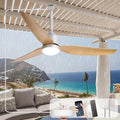 Outdoor Ceiling Fan with Light 52 in - Waterproof Patio Fan