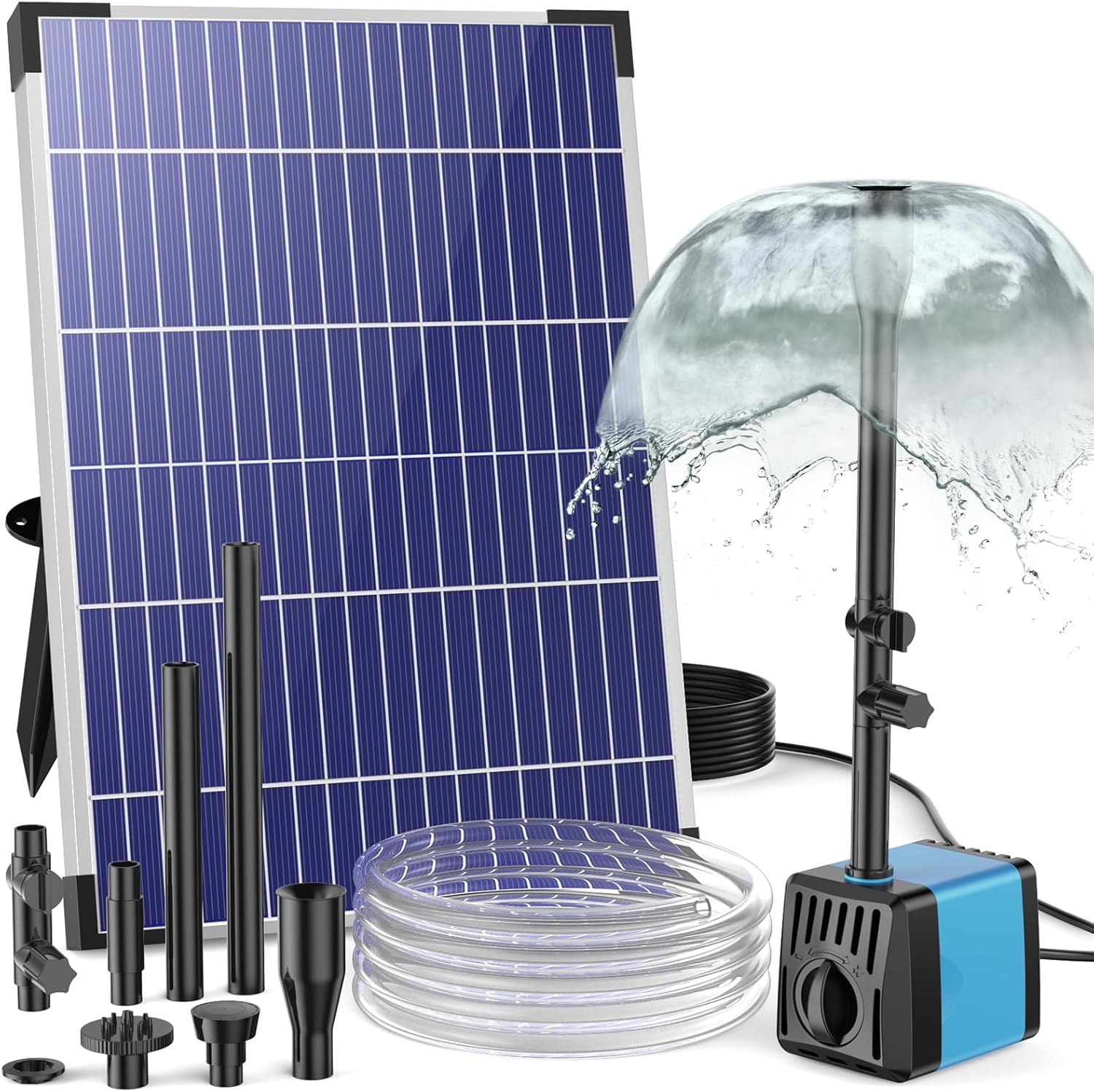 POPOSOAP 10W Solar Water Fountain Pump for Outdoor Features