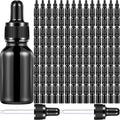 15ml Dark Glass Dropper Bottles 200 Pack - Travel Friendly Tincture