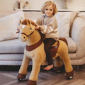 PonyCycle Ride on Horse for Toddlers 3-4 - Kid-Powered Plush Pony