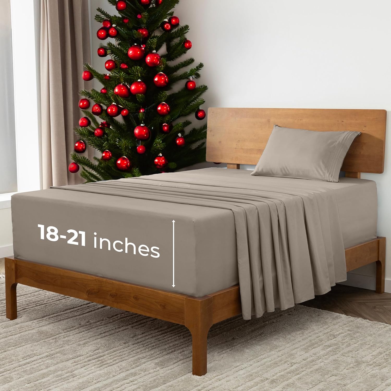 Mellanni Extra Deep Twin Sheets - Hotel Luxury Bedding Set